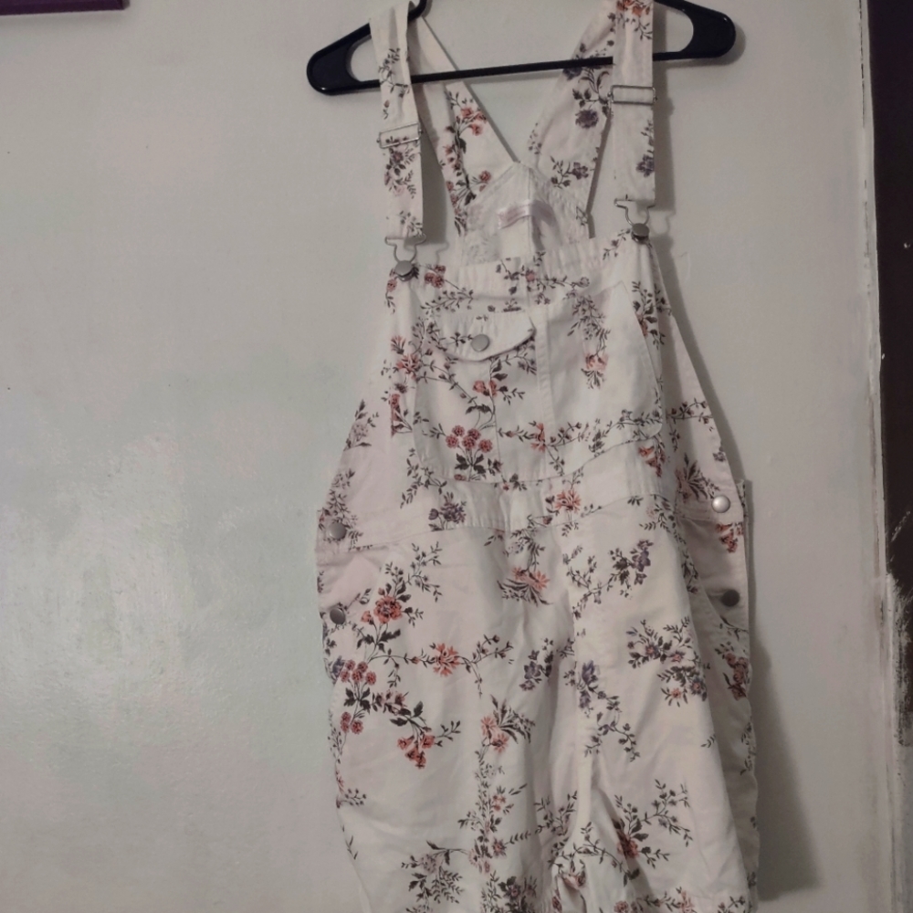 Floral overalls